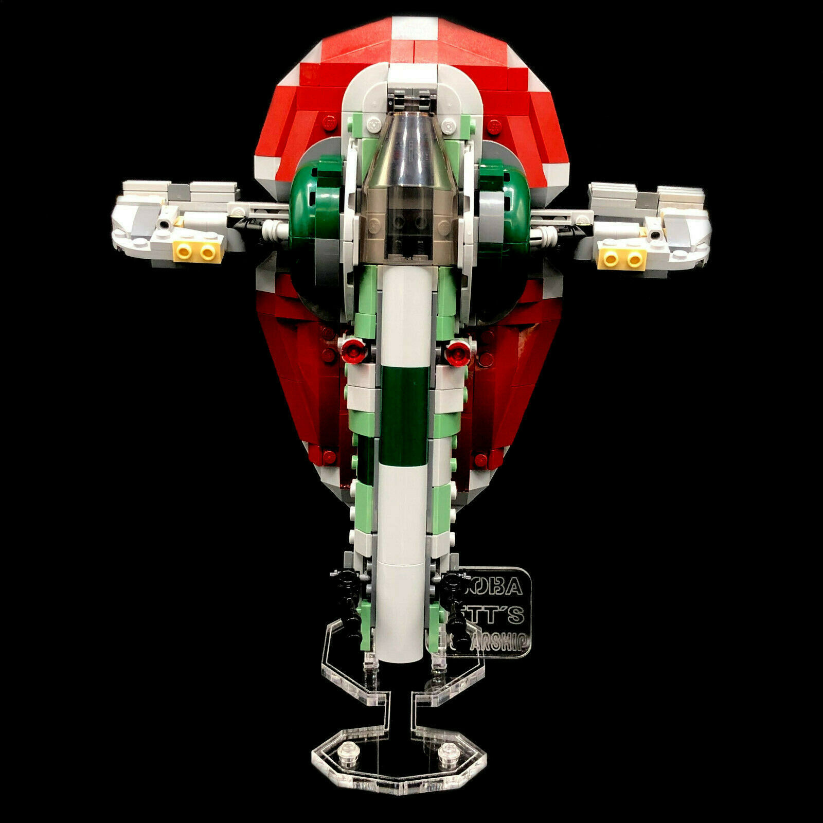 Acryl Vitrine für Lego 75312 Boba Fetts Starship Acryl Vitrine & Ständer Neu 