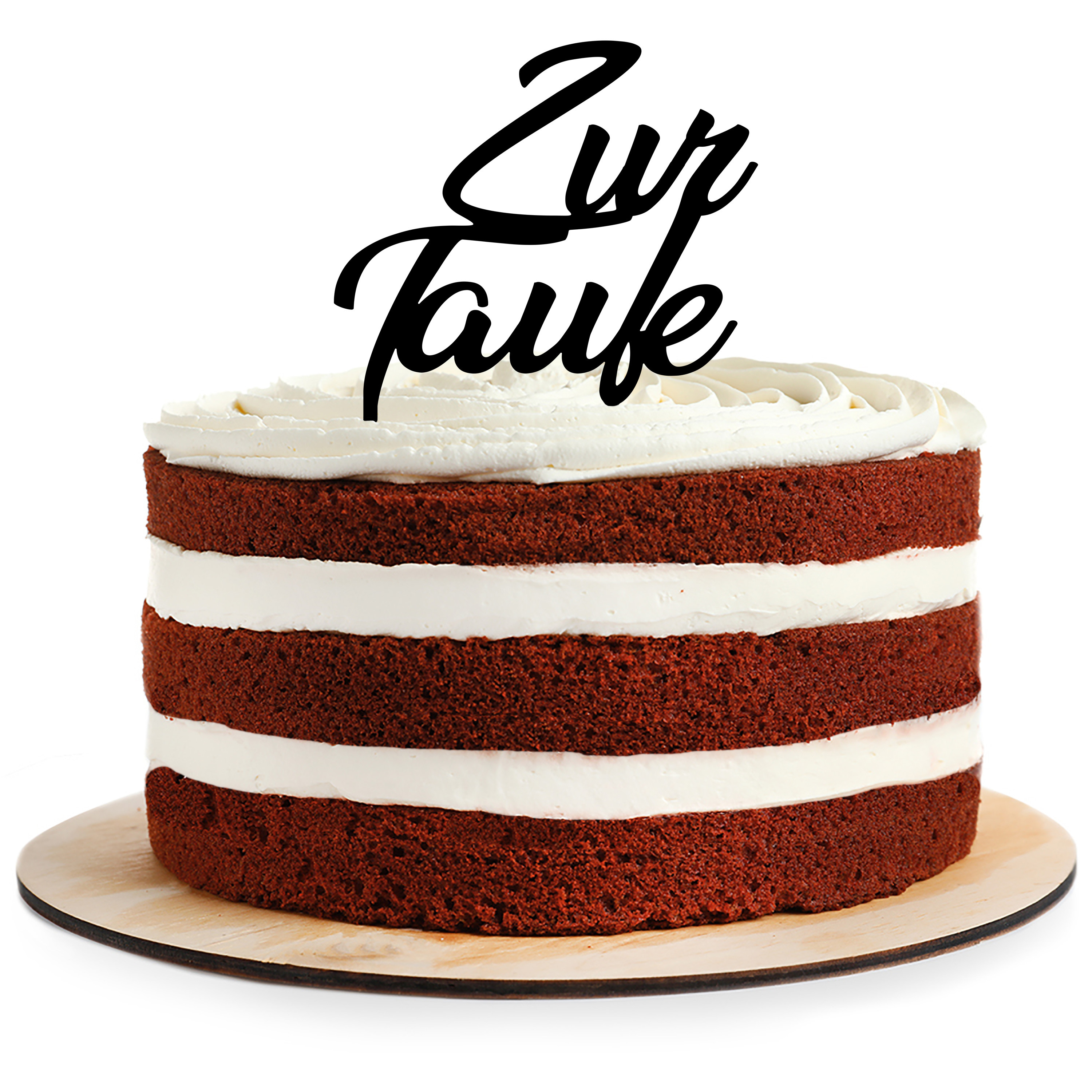 Cake Topper aus Acryl zur Taufe Kuchendeko Tortenstecker | verschiedene Farben | Kuchendekoration und Tortenschmuck | Taufgeschenk | 100% Made in Germany