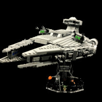 Acryl Deko Präsentation Standfuss LEGO Modell 75315 Imperial Light Cruiser