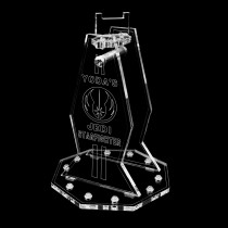 Acryl Display Stand - Acrylglas Modell Standfuss für LEGO 75360 Yodas Jedi Starfighter