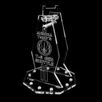 Acryl Display Stand - Acrylglas Modell Standfuss für LEGO 75362 Ahsoka Tanos T-6 Jedi Shuttle