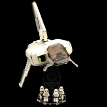 Acryl Deko Präsentation Standfuss LEGO Modell 7659 Imperial Landing Craft