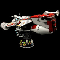 Acryl Deko Präsentation Standfuss LEGO Modell 7964 Republic Frigate