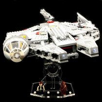 Acryl Deko Präsentation Standfuss LEGO Modell  7965  Millennium Falcon