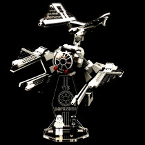 Acryl Deko Präsentation Standfuss LEGO Modell 8087 TIE Defender