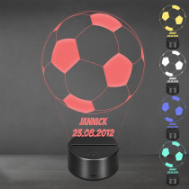 Acrylglas Aufsteller / Nachtlicht - Fußball