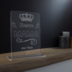 Acrylglas Pokal / Aufsteller für die Familie