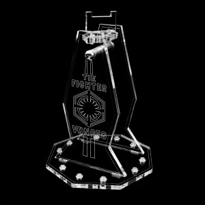 Acryl Display Stand - Acrylglas Modell Standfuss für LEGO 75240 Major Vonregs Tie Fighter