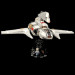 Acryl Deko Präsentation Standfuss LEGO Modell 8096 Emperor Palpatine´s Shuttle